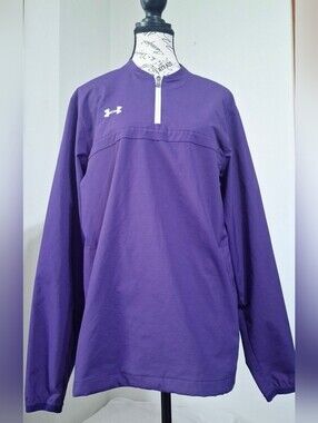 Under Armour Purple 1/4 Zip Pullover Windbreaker